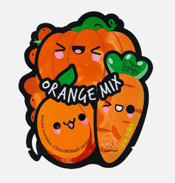 SKINLITE COLOR MIX Маска-коктейль тканевая "Оранжевый МИКС" абрикос,облепиха,морковь,тыква 15мл