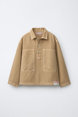 SOBRECAMISA BOTONES / tostado - Zara фото 2