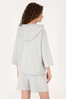 Kad_n Gri Melanj Basic Sweatshirt - U.s. polo assn фото 5