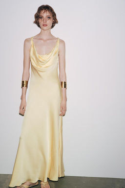 ZW COLLECTION LONG SATIN DRESS - Zara фото 3
