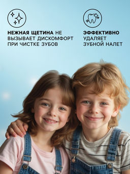 Зубная щётка детская Bambolina «МиМиМишки» мягкая, с подушечкой для чистки языка, 3-5 лет