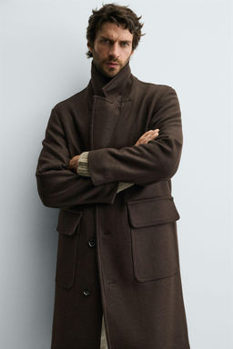 RELAXED FIT WOOL COAT