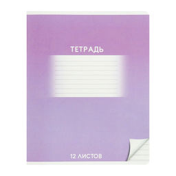 Набор тетрадей 12 листов в линейку Calligrata «Школьная», обложка мелованный картон, микс, 10 шт.