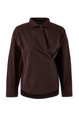 Trendyol Studio Beyaz Ayarlanabilir Oversize Asimetrik Pamuklu Poplin Gomlek TWOAW26GO00106