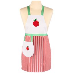 ФАРТУК МАЛЕНЬКИЙ ДЕКОРАТИВНЫЙ ФРУКТОВЫЙ САД ,БЕЛЫЙ\КРАСНЫЙ, 100