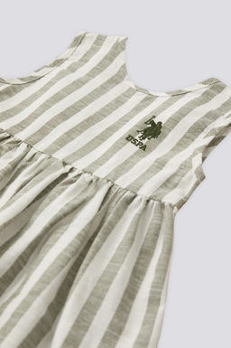 Комплект платья в каменную полоску для девочки Неожиданная скидка в корзине - U.s. polo assn фото 3