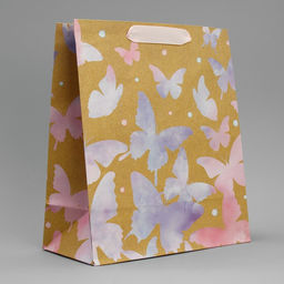 Пакет крафтовый вертикальный Акварельный, ML 23 27 11,5 см - Дарите счастье фото 7