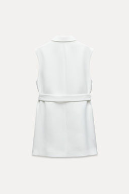 LONG WAISTCOAT WITH BELT - Zara фото 4