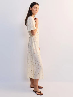 Платье миди с треугольным вырезом ZR2605012914-214 / Zarina