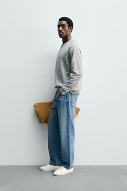 SUDADERA CREWNECK LAVADA B?SICA / Gris vigor? - Zara фото 4