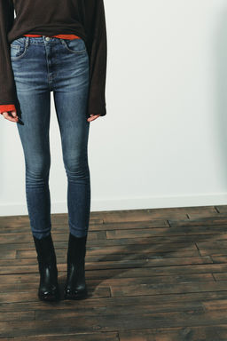 TRF HIGH-WAIST SKINNY JEANS - Zara фото 10