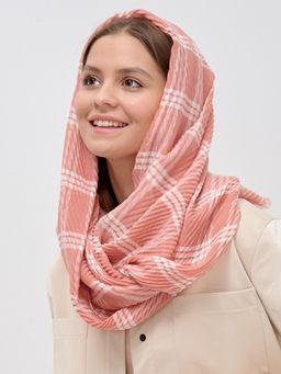 ХЛОПОК ВИСКОЗА Большой красивый двусторонний палантин с необычной выработкой