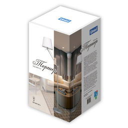 UML-T500 E27 SILVER/WHITE Торшер напольный под лампу Е27, 60W, с регулировкой наклона. Серебристый/Белый. ТМ Uniel