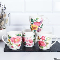 Кружка 250 мл Цветы / S749 /уп 96/ - Галеонтрейд фото 10