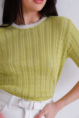 12028 Топ вязаный лайм - Martichelli фото 10
