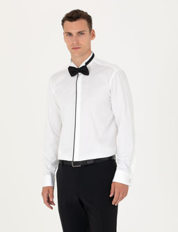 Beyaz Slim Fit Smokin G_mlek