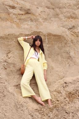 7010 Костюм летний с кюлотами лимонный - Martichelli фото 10