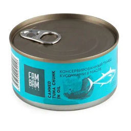 Тунец Fam Bam food кусочками в масле 185 г, жесть, Тайланд