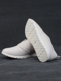 03-FDE16-1P BEIGE Полуботинки спортивные женские (натуральная кожа) - Фабричный китай фото 15