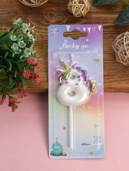 Свеча для торта "Unicorn" цифра 8, (6 см)