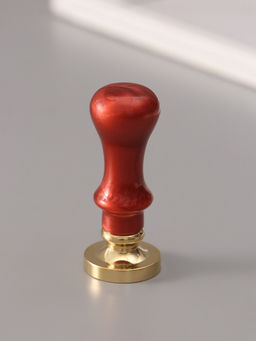 Печать для сургуча с пластиковой ручкой «Венок с буквой W», 2.5×2.5×6.3 см