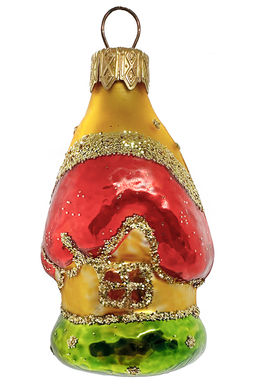 (цена за 2 шт) Елочное украшение Домик мини Ф290