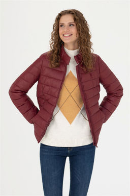 U. S. Polo Assn Женское бордовое пальто