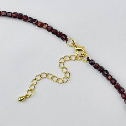 Бусы-Чокер из Граната "Спессартин" 45 см +