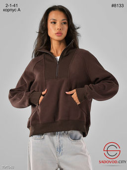 Тёплый свитшот полумолния - Bruno фото 2