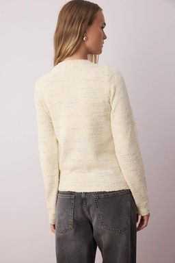 Bej Degrade Desenli Yumusak Dokulu Triko H?rka TWOAW26HI00070 - Trendyolmilla фото 4