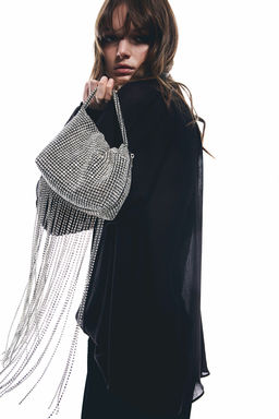 Blusa de gasa efecto arrugado - H&m фото 4