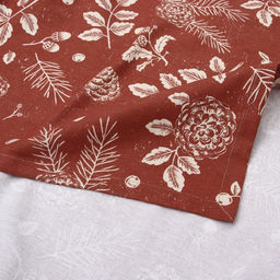 Скатерть «Этель New Year's plants» 149×180 см, 100% хл, рогожка 186 г/м²