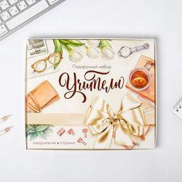Подарочный набор, ежедневник А5, 80 л., планер 50 л., Учителю