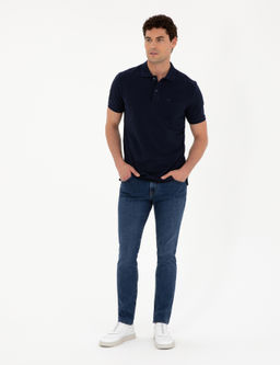 Lacivert Regular Fit Basic Ti__rt - Pierre cardin фото 11