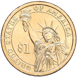 Монета 1 доллар 2010 года (P) США 16-й президент США Авраам Линкольн