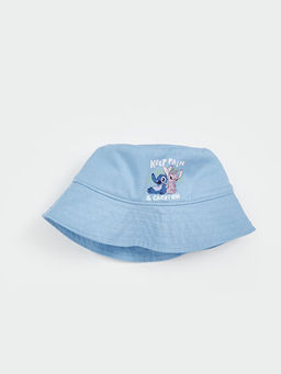 Lilo ve Stitch Bask?l? K?z ?ocuk Bucket ?apka