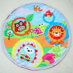 Развивающий коврик с дугами Ежик на прогулке, 70x70 см, Крошка Я  фото 2