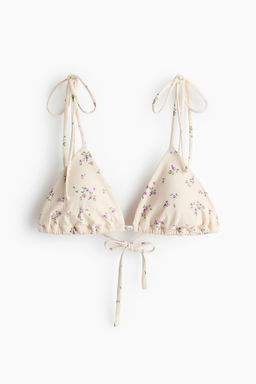 Top de bikini triangular con relleno - H&m фото 2