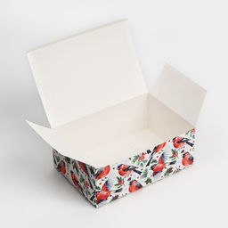 Коробка подарочная новогодняя складная «Снегири», 18 х 12 х 7 см