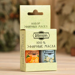 Набор эфирных масел эвкалипт, апельсин Добропаровъ, 2 шт по 17 мл  фото 3