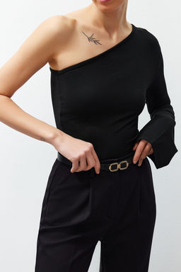 Siyah Gold Tokal? Ince Suni Deri Kemer TEDSS24KE00004