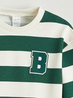 ?izgili Erkek Bebek Kal?n Sweatshirt