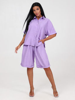 566 ЖЕНСКИЙ КОСТЮМ (шорты) (Сирень) - А-дина фото 3