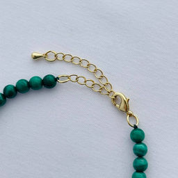 Браслет из Малахита и Жемчуга - Радуга самоцветов фото 4