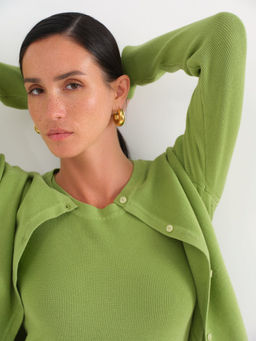 Conso/KCL 230623 - pale green Кардиган + Топ женский