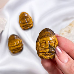 Фигурка резная Ганеша из Тигрового глаза - Радуга самоцветов фото 4