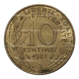10 сантимов 1987 года