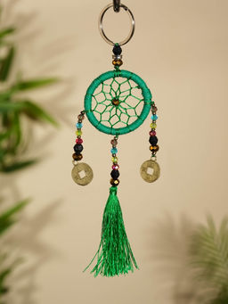 Брелок «Ловец снов», 4×15 см, тёмно-зелёный