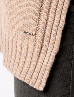 VILATTE / Свободный свитер из теплой пряжи с шерстью  фото 6