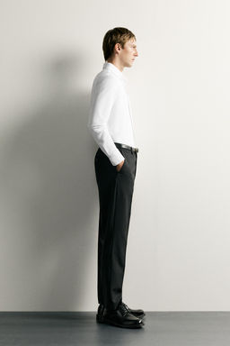 CAMISA REGULAR FIT ESTRUCTURA / Blanco - Zara фото 3